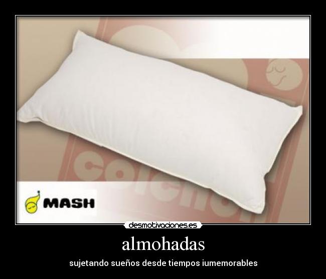 almohadas - sujetando sueños desde tiempos iumemorables