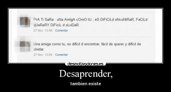 Desaprender, - 