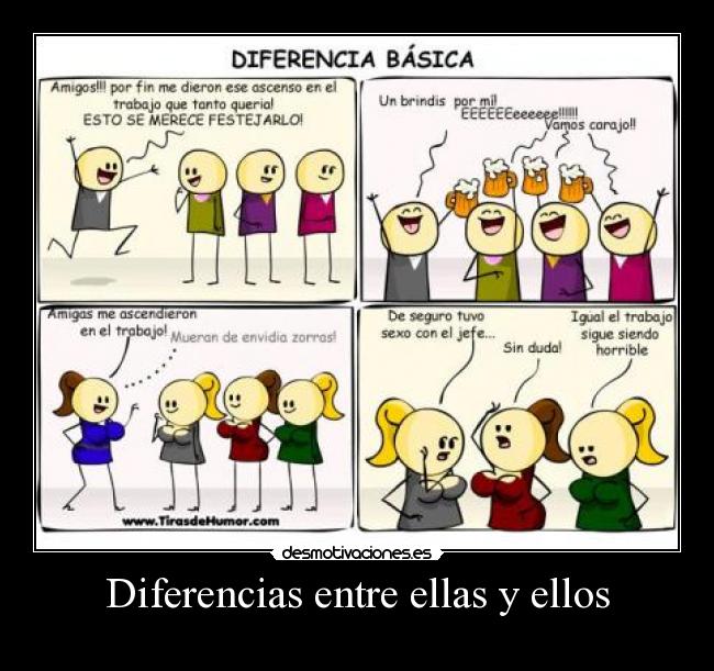 Diferencias entre ellas y ellos - 