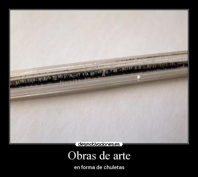Obras de arte - en forma de chuletas