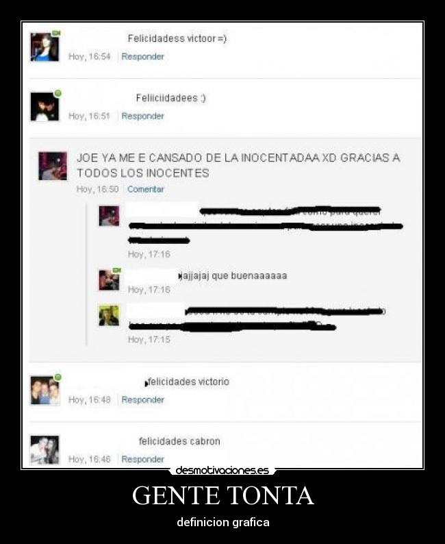 GENTE TONTA - definicion grafica