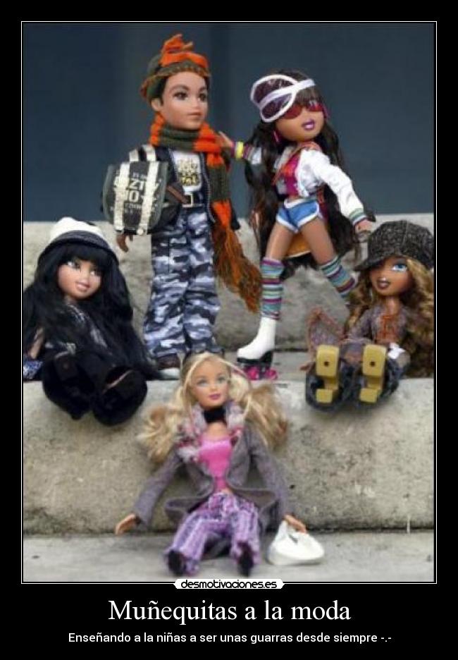 carteles bratz con silicona desmotivaciones