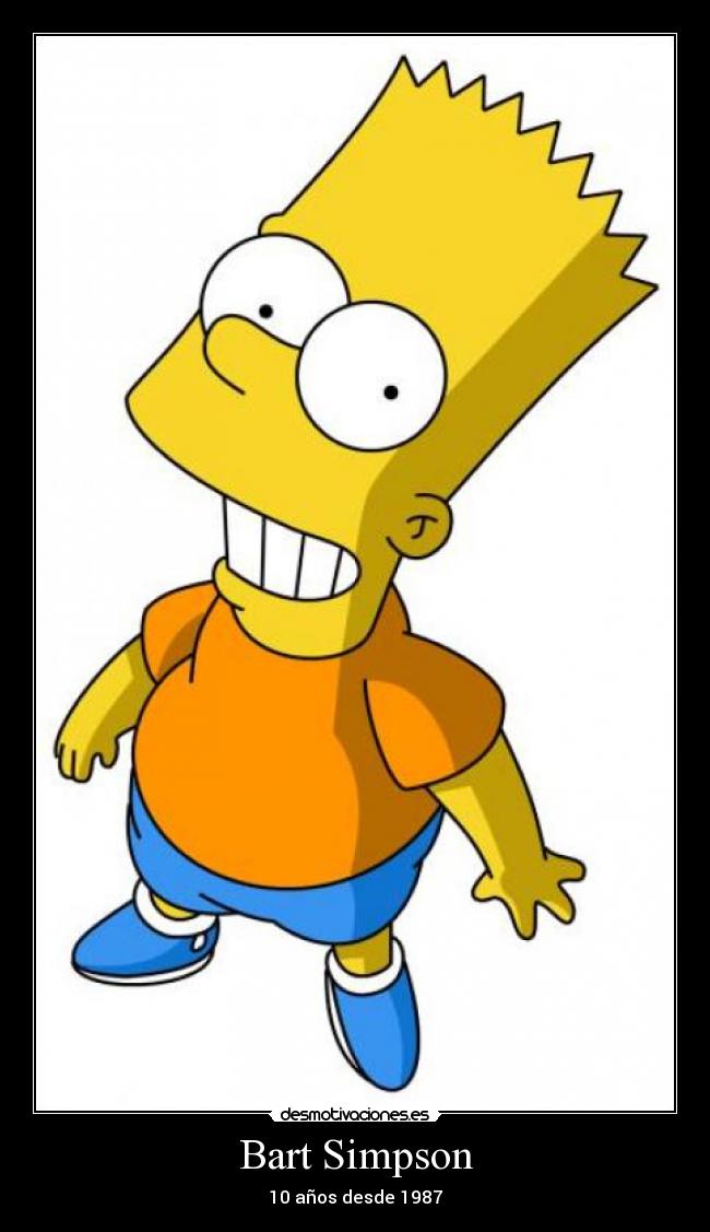 Bart Simpson - 10 años desde 1987