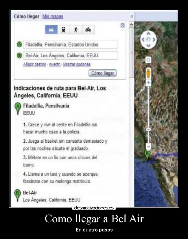 carteles llegar bel air desmotivaciones