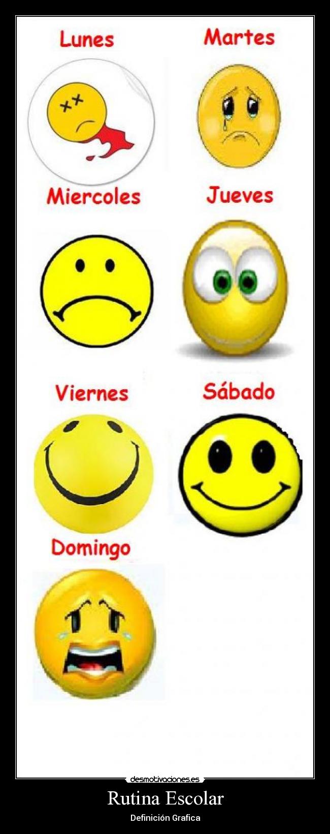 Rutina Escolar - Definición Grafica