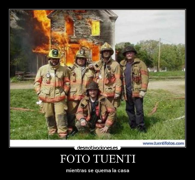 FOTO TUENTI - mientras se quema la casa