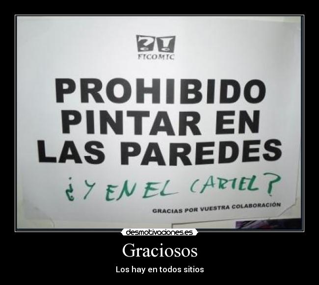 Graciosos - Los hay en todos sitios
