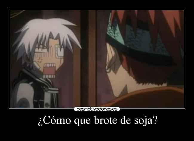 ¿Cómo que brote de soja? -