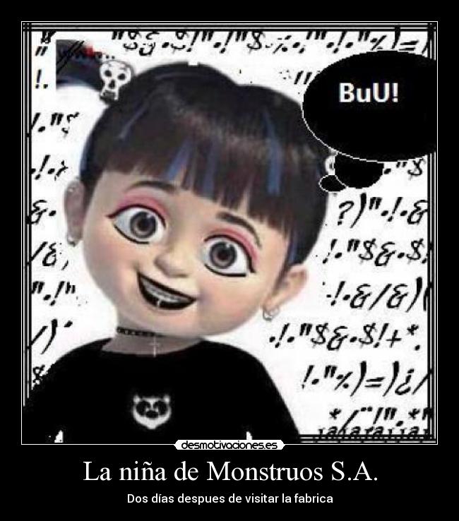 La niña de Monstruos S.A. - 