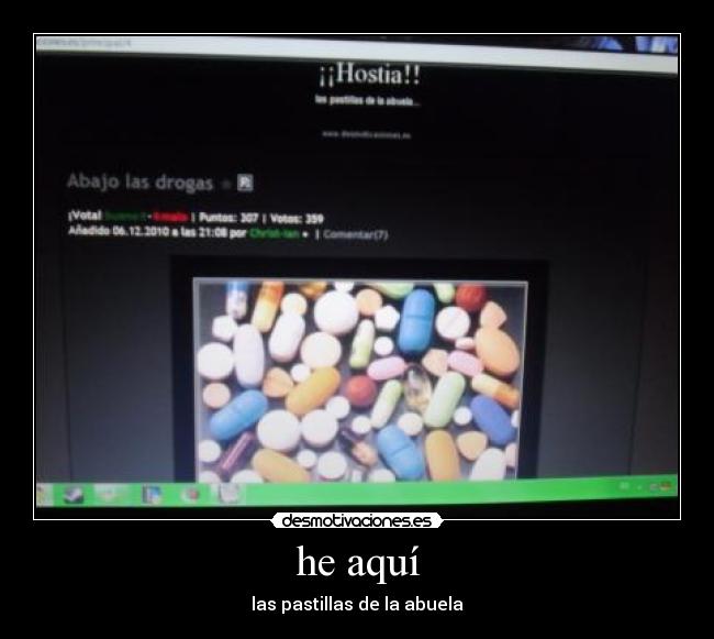 he aquí - las pastillas de la abuela