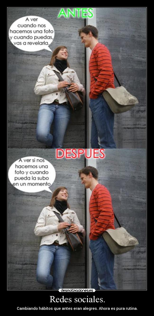 carteles rutina redes sociales desmotivaciones