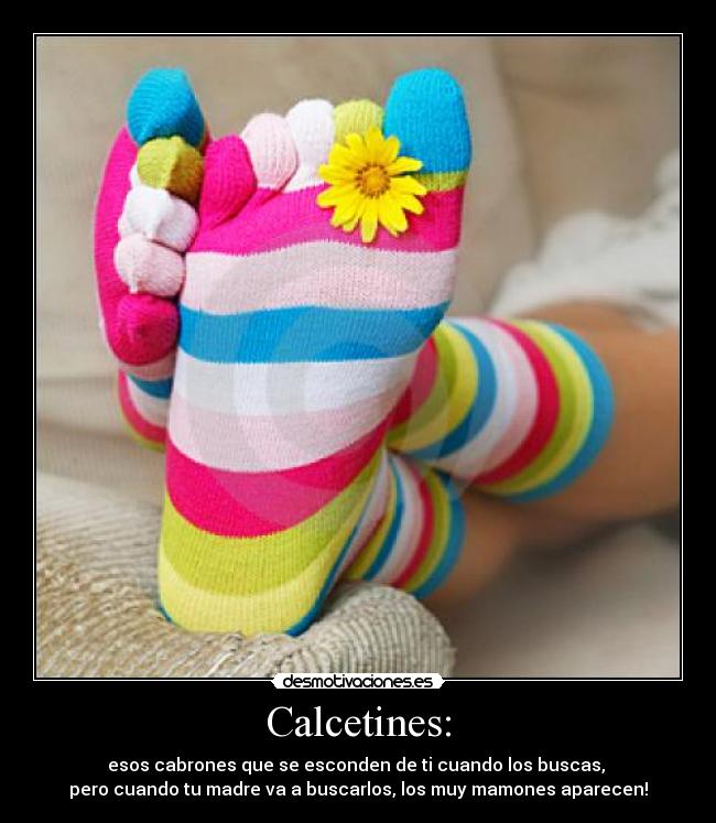 carteles calcetines desmotivaciones