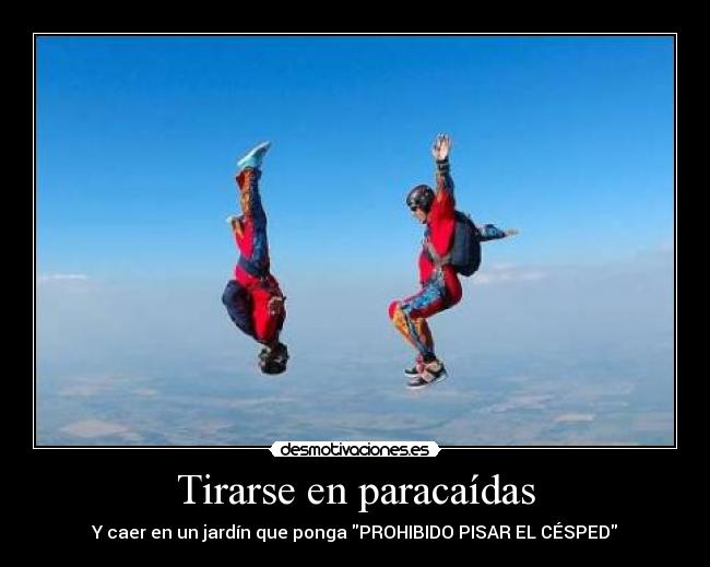 Tirarse en paracaídas - 