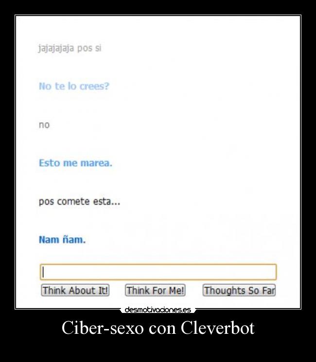 Ciber-sexo con Cleverbot - 