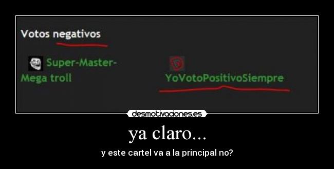 ya claro... -
