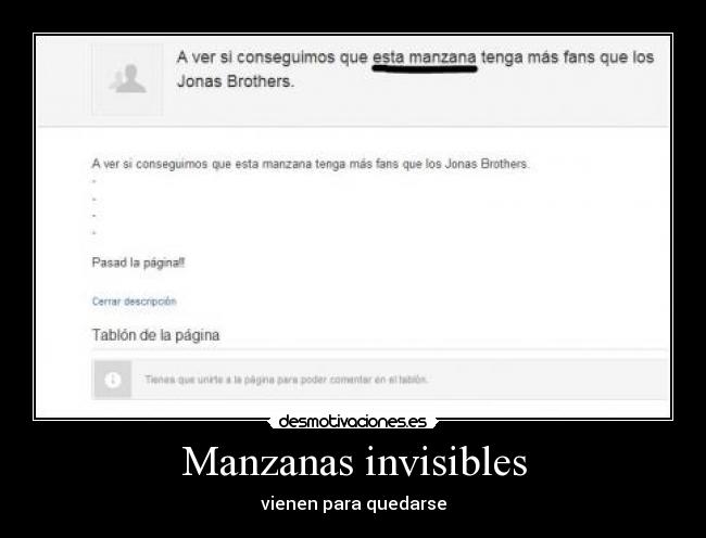 Manzanas invisibles - vienen para quedarse