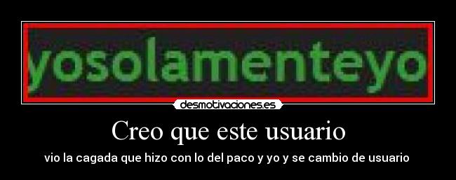 Creo que este usuario - 