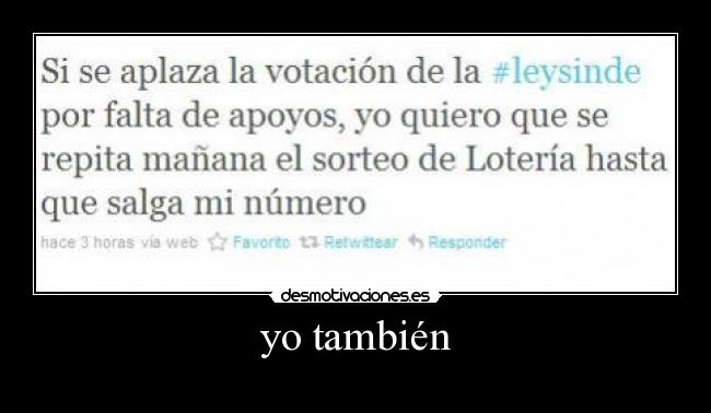 yo también - 