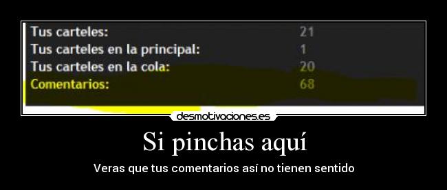 Si pinchas aquí - Veras que tus comentarios así no tienen sentido