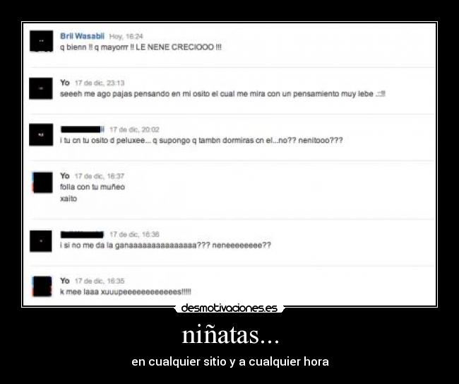niñatas... -