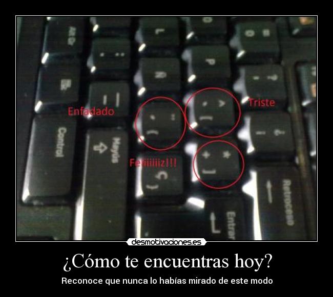 ¿Cómo te encuentras hoy? - Reconoce que nunca lo habías mirado de este modo