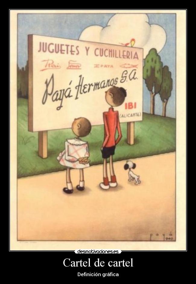 Cartel de cartel - Definición gráfica