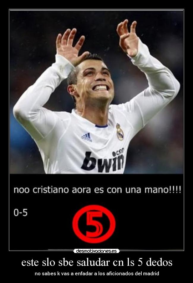 este slo sbe saludar cn ls 5 dedos - 
