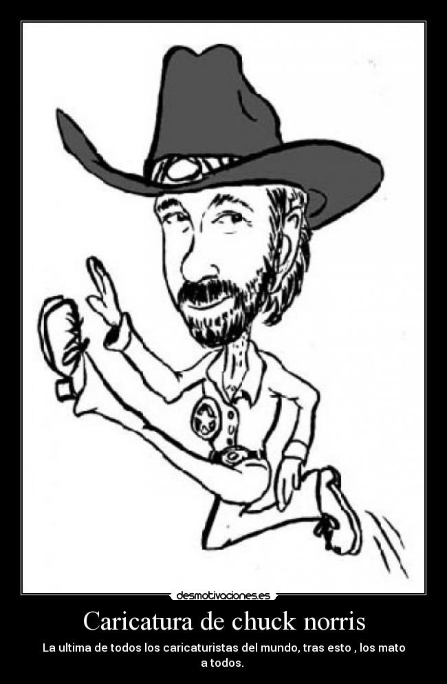 Caricatura de chuck norris - 