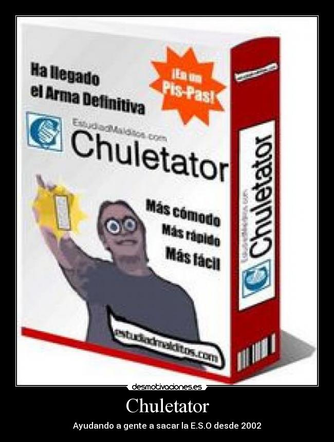 Chuletator - Ayudando a gente a sacar la E.S.O desde 2002