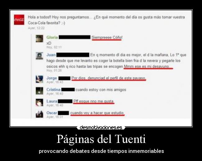 carteles tuenti coca cola tuenti desmotivaciones