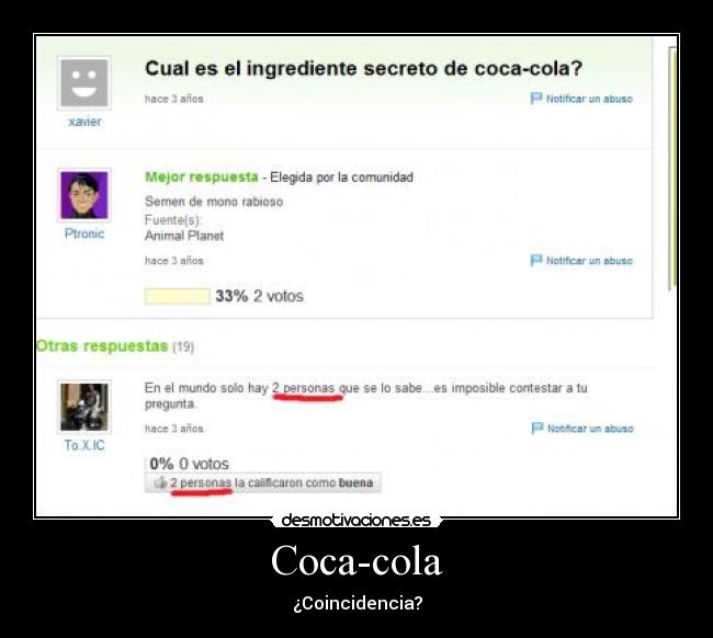 carteles coca-cola coincidencia desmotivaciones