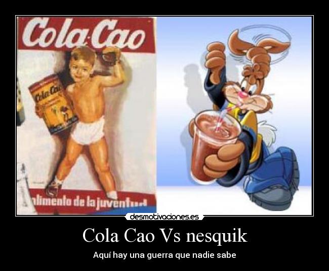 Cola Cao Vs nesquik - Aquí hay una guerra que nadie sabe
