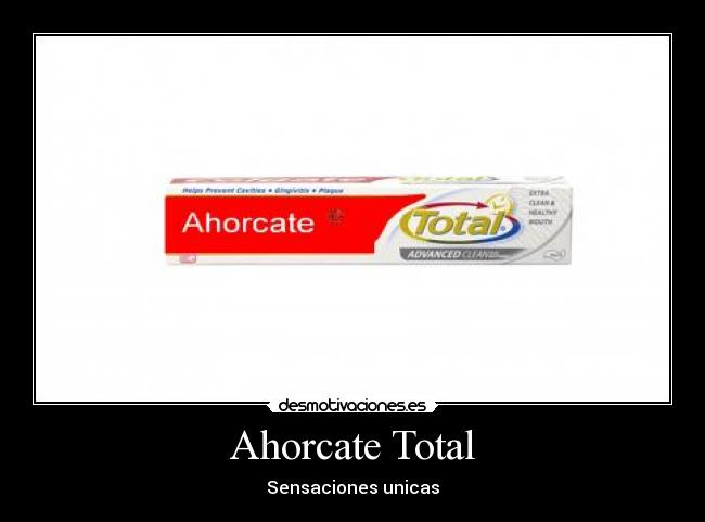 Ahorcate Total - Sensaciones unicas