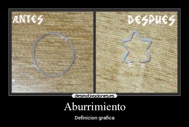 Aburrimiento - Definicion grafica