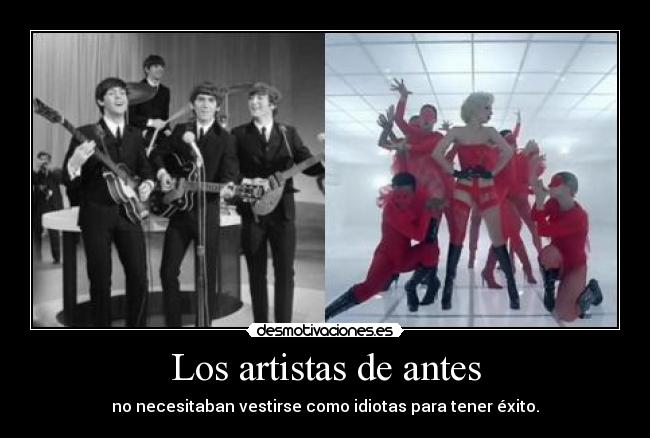 Los artistas de antes - 