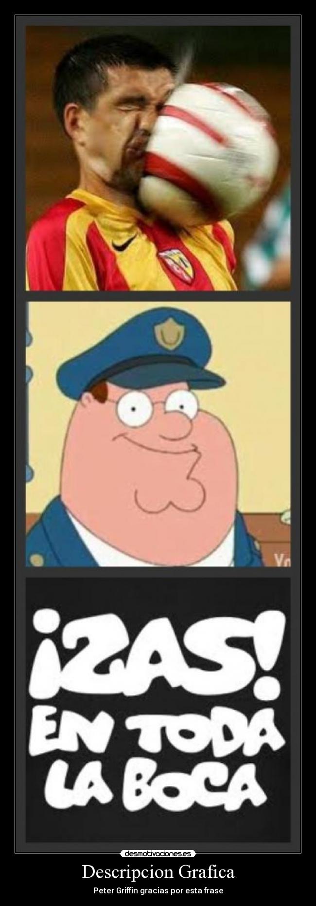 Descripcion Grafica - Peter Griffin gracias por esta frase
