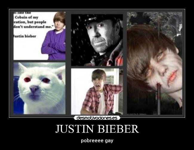 JUSTIN BIEBER - pobreeee gay