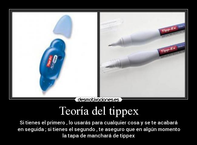 Teoría del tippex -