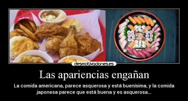 carteles comida japonesa americana america japon comparacion desmotivaciones