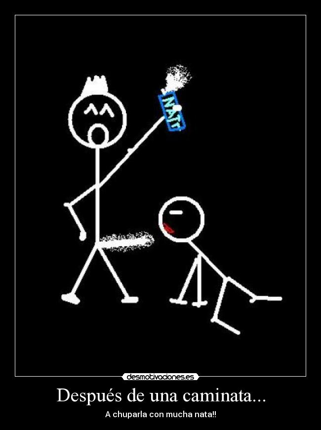 Después de una caminata... - A chuparla con mucha nata!!