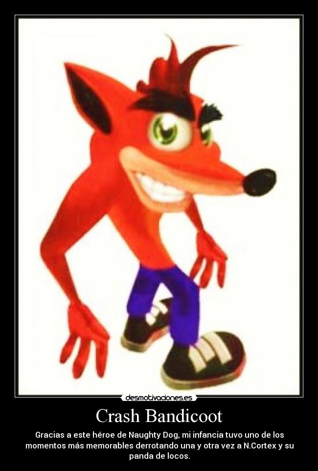 carteles crash bandicoot desmotivaciones