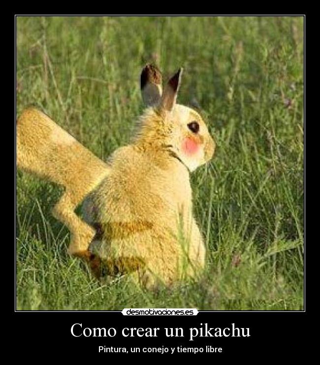 Como crear un pikachu - 