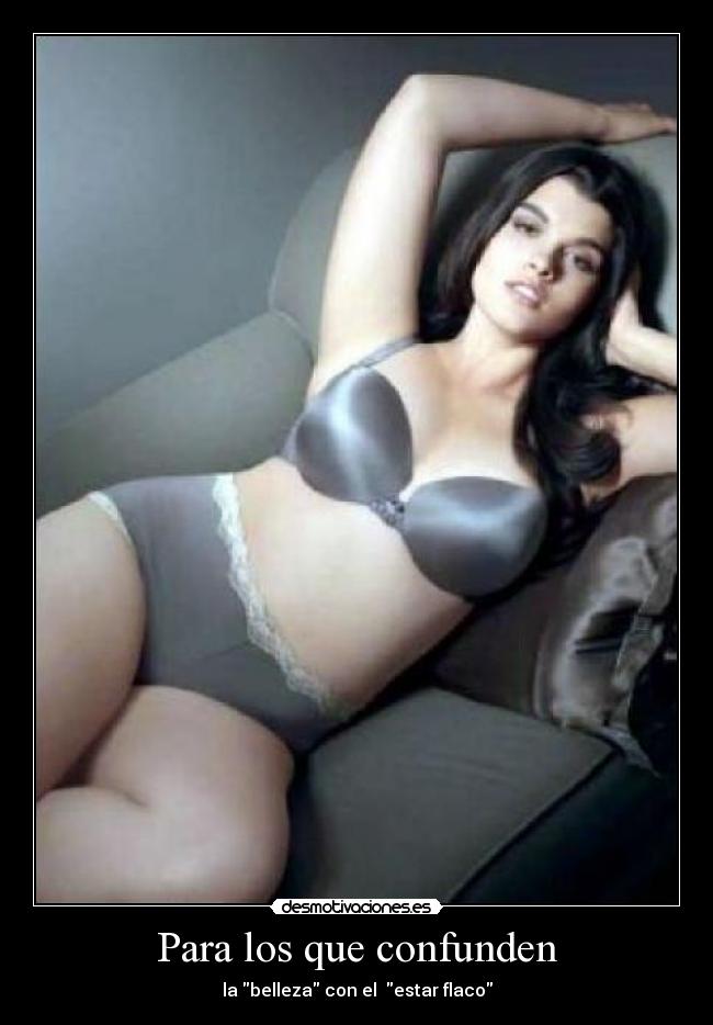 carteles belleza estar flaco confundir desmotivaciones