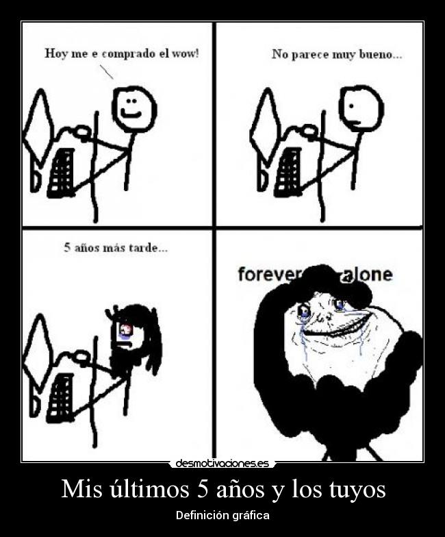 Mis últimos 5 años y los tuyos - Definición gráfica