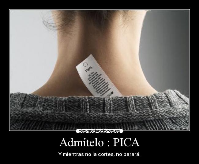 Admítelo : PICA - Y mientras no la cortes, no parará.