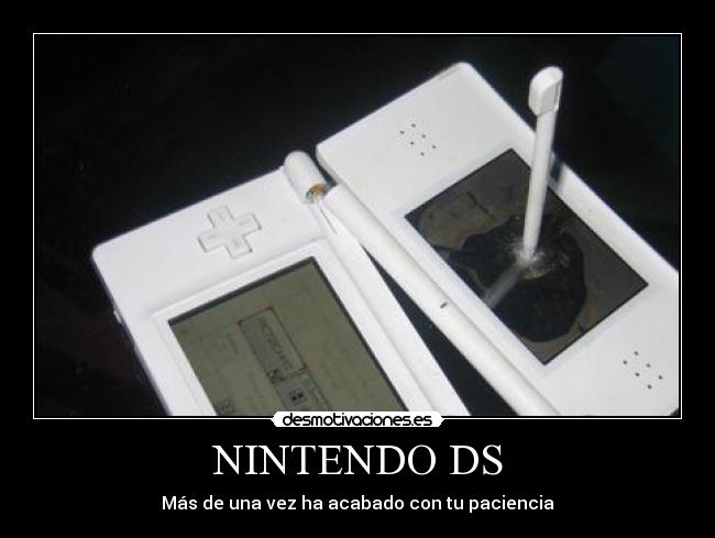 NINTENDO DS - Más de una vez ha acabado con tu paciencia