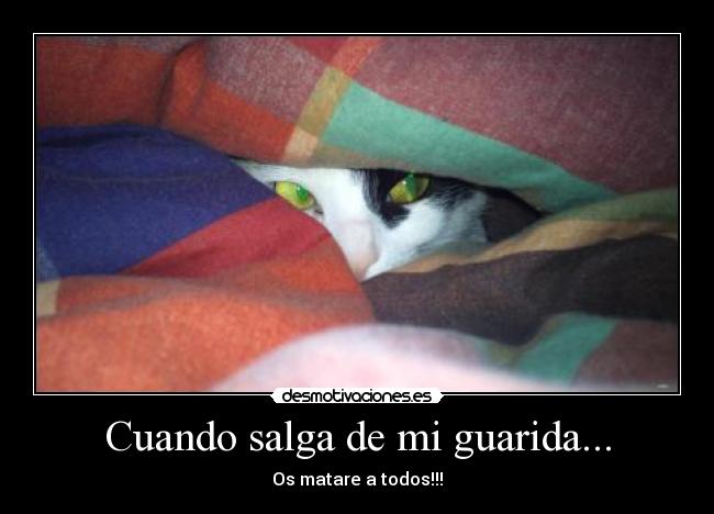 Cuando salga de mi guarida... -