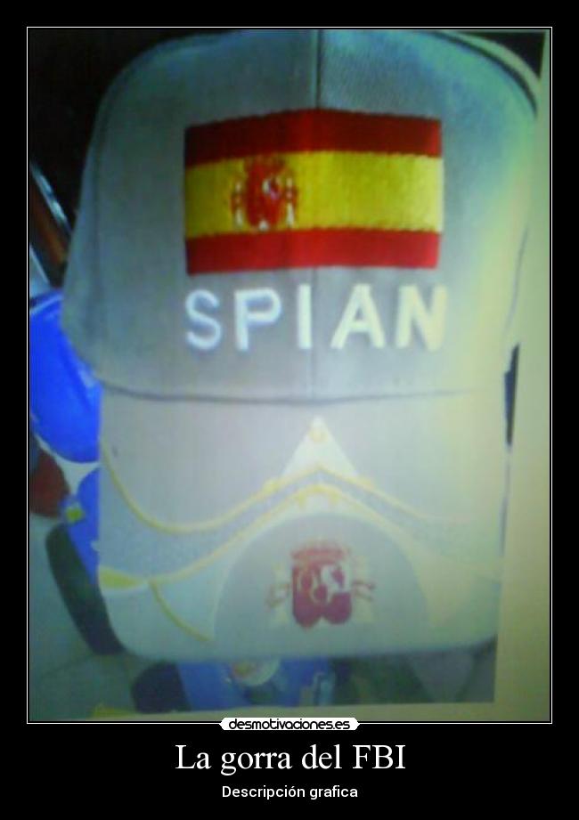 La gorra del FBI - Descripción grafica