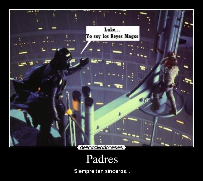 carteles padres luke darth vader soy padre los reyes magos star wars navidad fail desmotivaciones