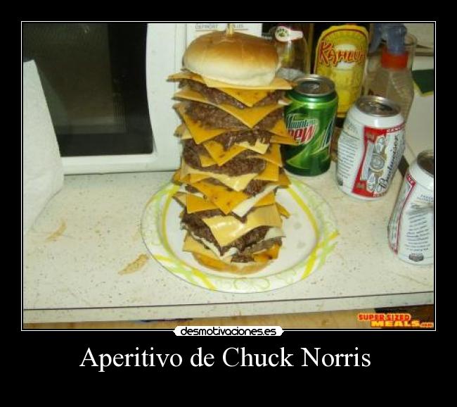 Aperitivo de Chuck Norris -